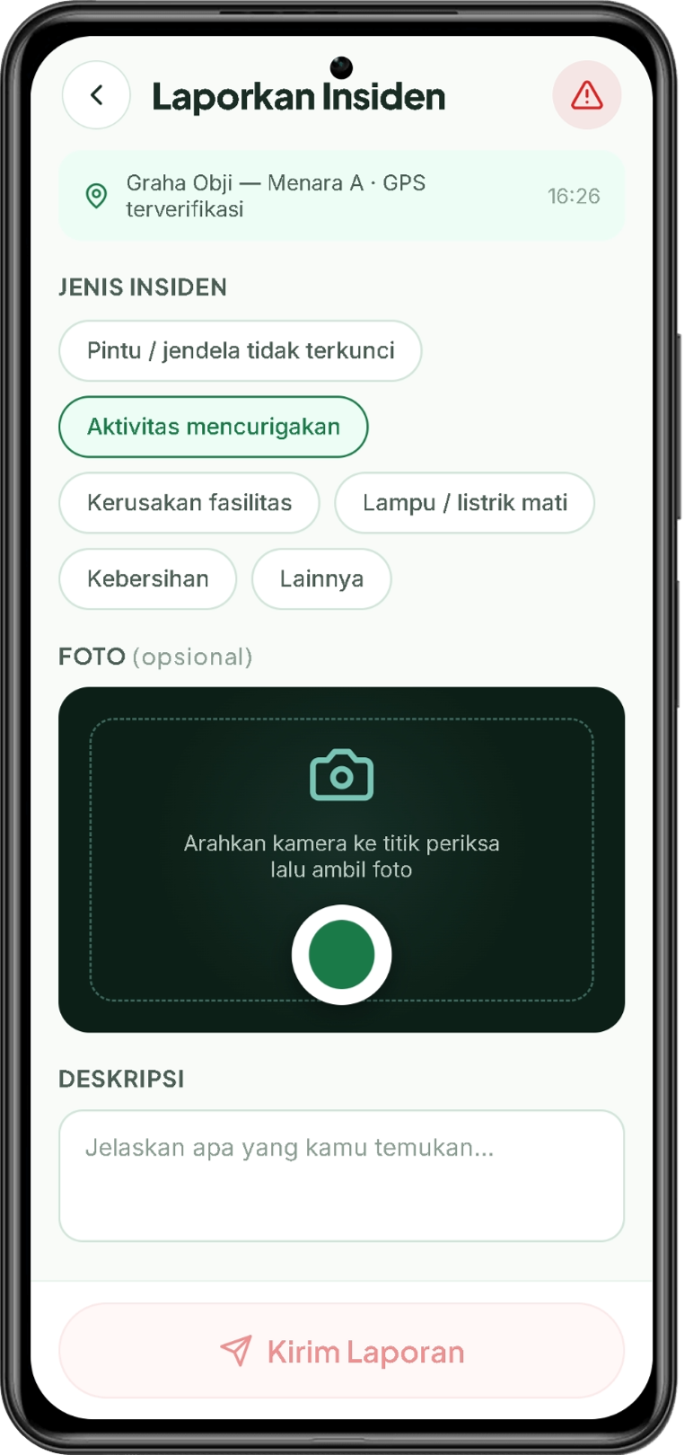 Lapor insiden dengan foto